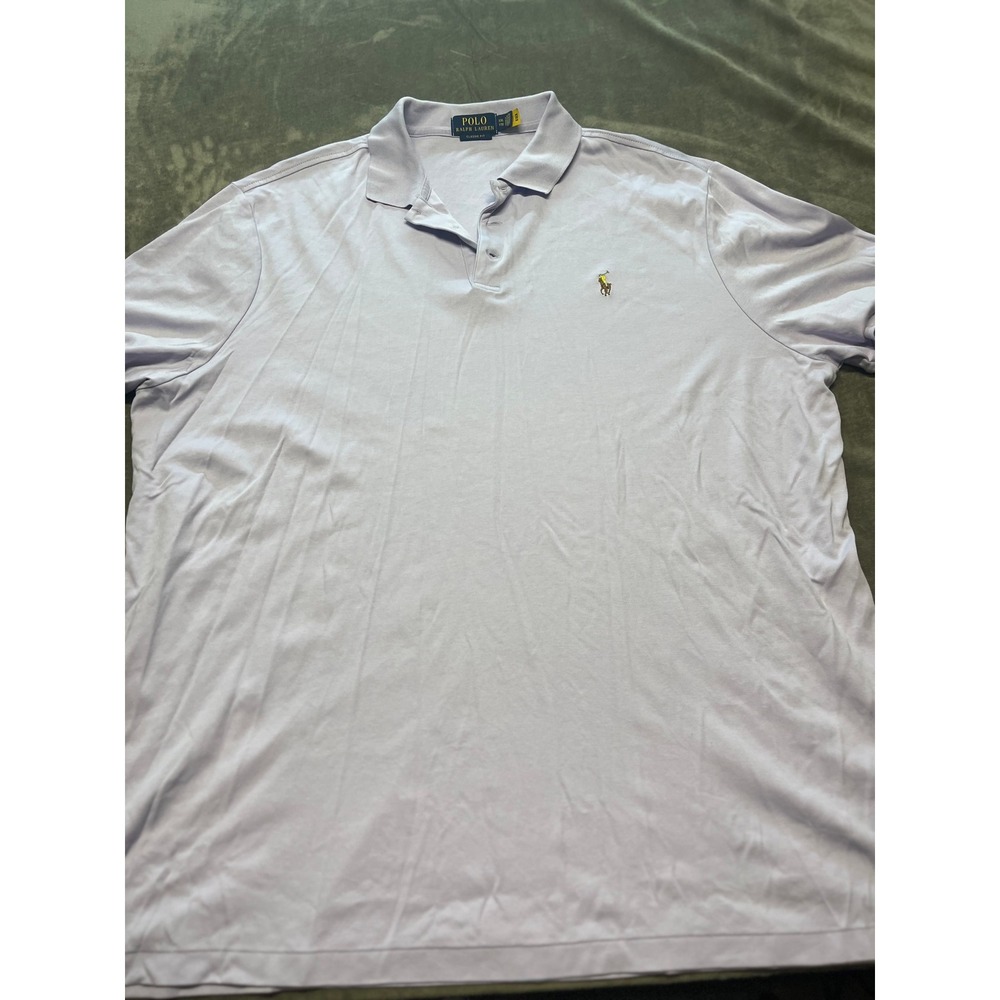 Polo Ralph Lauren Classic Fit Light Purple Polo Shirt XXL Men's Casual